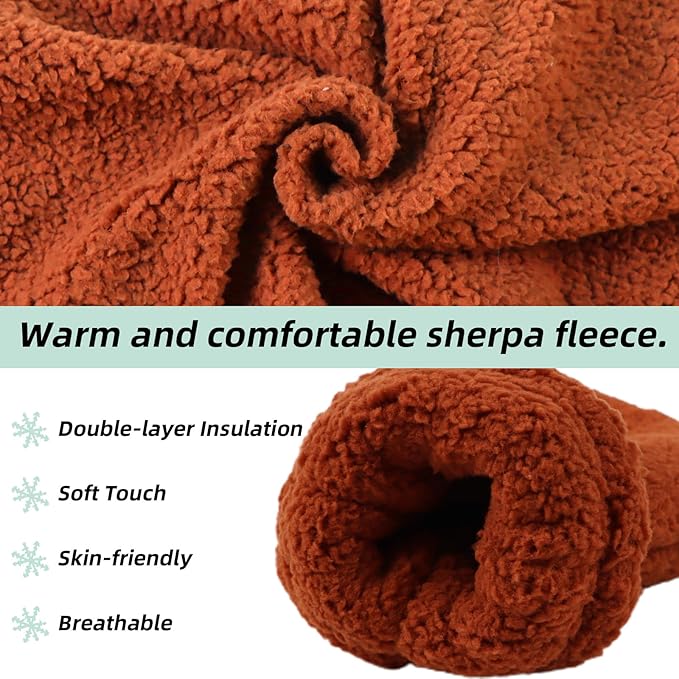 Zsedrut Baby Boys Winter Glove Warm Toddler Infant Girls Mittens Fleece Lined Gloves 1-7 Years-BubblyBeeBaby