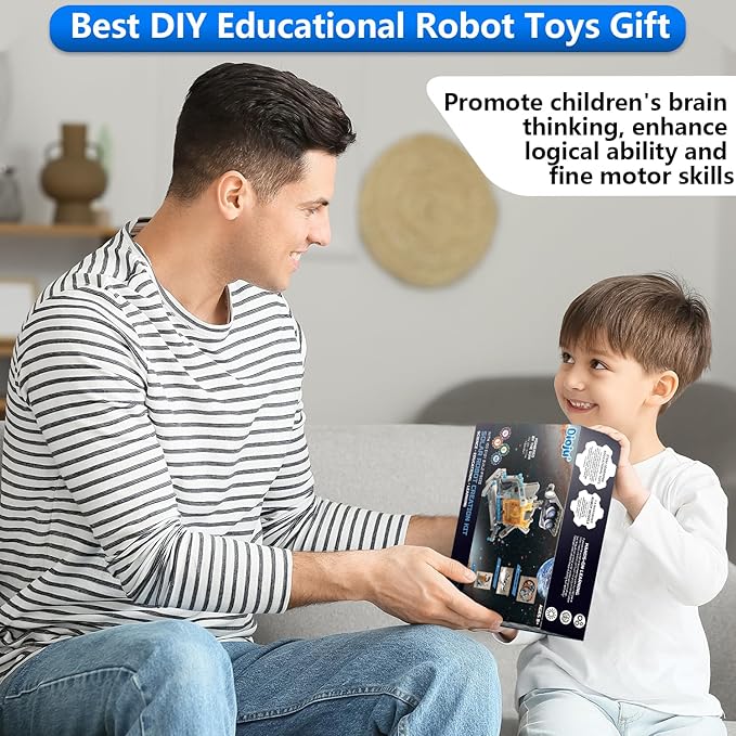 13-in-1 Solar Robot Toys for Ages 8 9 10 11 12 Year Old Boys Girls, STEM Science Kits for Kids Age 8-12, Building Experiments Robotics Kit STEM Projects for Kid Christmas Birthday Gifts (Gray)-BubblyBeeBaby