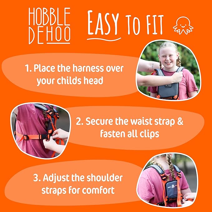 Hobbledehoo XL Child Harness, For Kids & Teenagers Aged 7+, Supporting Special Needs, Including Autism Safety Awareness-BubblyBeeBaby