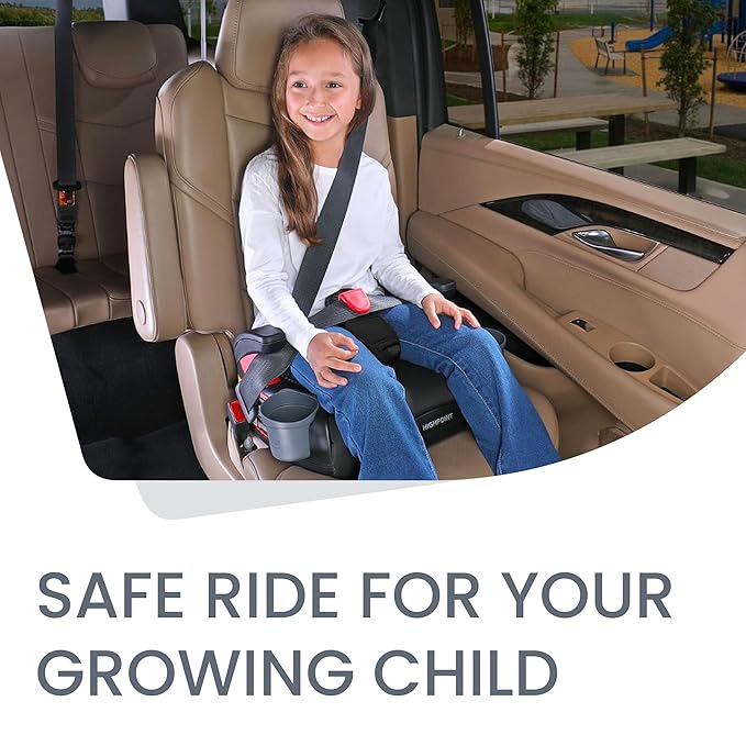 Britax Highpoint Backless Belt-Positioning Booster Seat, SafeWash Black Ombre-BubblyBeeBaby