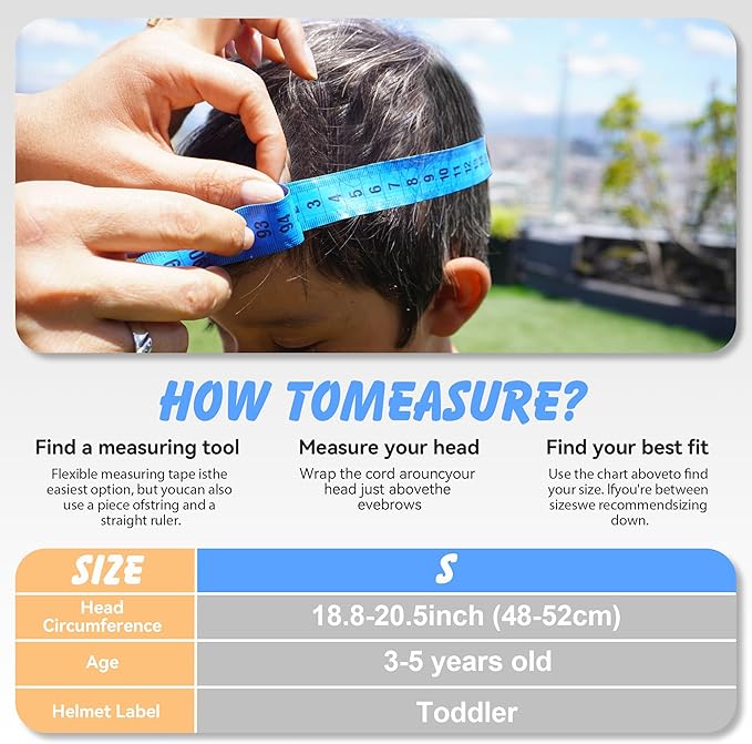 Kid Bicycle Helmets, LX LERMX Kids Bike Helmet Ages 3-5/5-14 Adjustable from Toddler to Youth Size, Durable Kids Bike Helmet with Fun Designs for Boys and Girls-BubblyBeeBaby