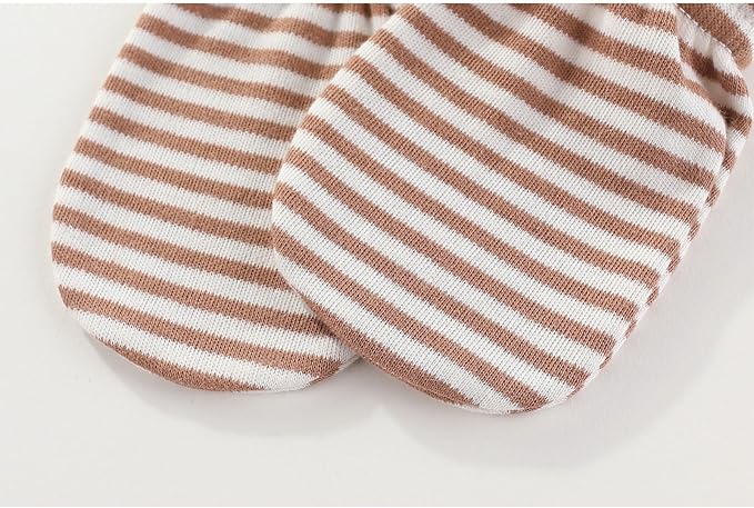 5 Pack Unisex New Born Boy Girls No Scratch Mittens Cotton Soft Baby Gloves Accessory 0-3 Months Infant Essentials-BubblyBeeBaby