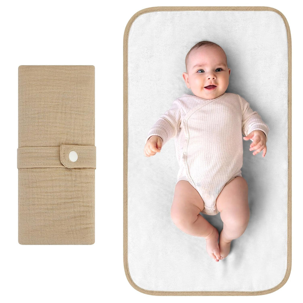 Accmor Portable Diaper Changing Pad, Waterproof Foldable Baby Changing Mat for Travel, Baby Essentials Shower Registry Gifts