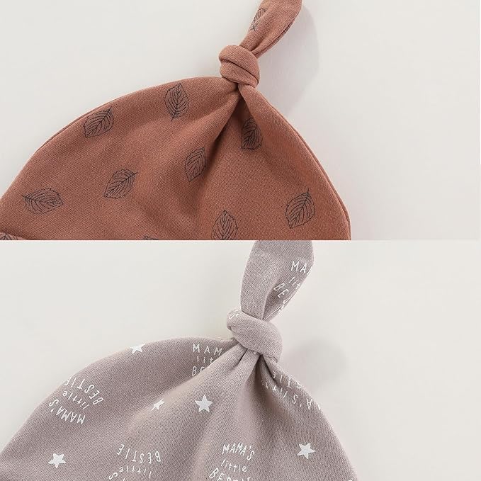 Newborn Baby Boy Girl Caps Mittens Socks Set Cotton Baby Essentials Accessories (Hats+Gloves+Socks)-BubblyBeeBaby