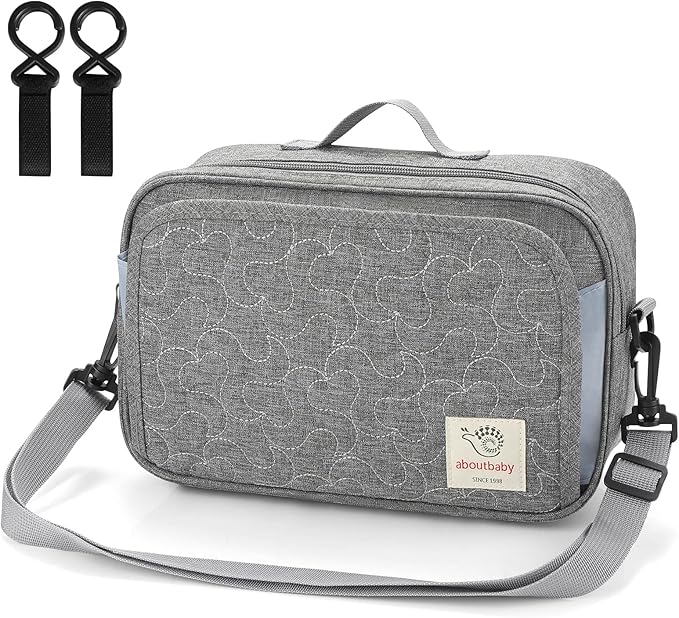 Accmor Stroller Organizer, Universal Stroller Organizer with Insulated Cup Holder Pocket, Dual Purpose Large Capacity Stroller Bag Caddy, Stroller Accessories Fits for Uppababy, Doona, Nuna Strollers-BubblyBeeBaby