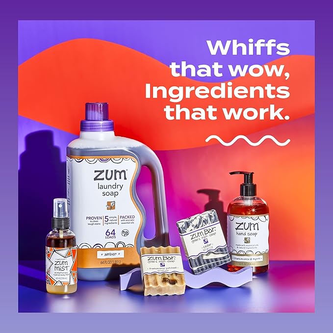 Indigo Wild Zum Clean Laundry Soap - Plant-Based Liquid Laundry Soap - Contains Baking Soda, Essential Oils & Saponified Coconut Oil - Sweet Orange Scent - 64 fl oz-BubblyBeeBaby