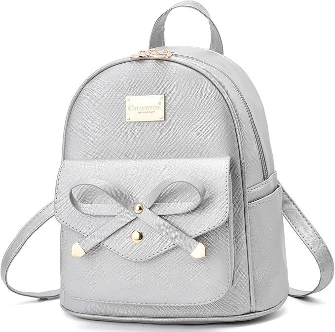 I IHAYNER Girls Bowknot Cute Leather Backpack Mini Backpack Purse for Women-BubblyBeeBaby