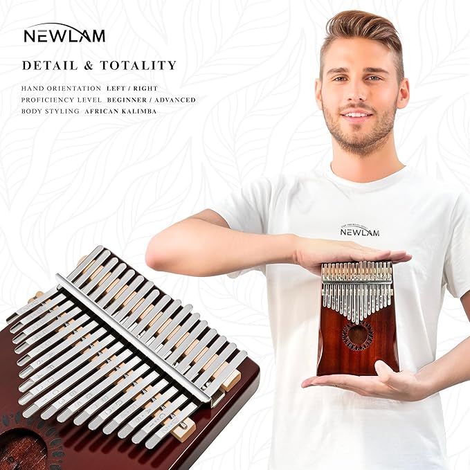 Kalimba Thumb Piano 17 Keys, Portable Mbira Finger Piano Gifts for Kids and Adults Beginners-BubblyBeeBaby