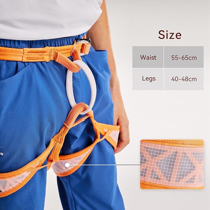 KAILAS Kids Rock Climbing Harness Child Safety Belt Climbing Gear Adjustable Lightweight Indoor Gyms Beginners Youth-BubblyBeeBaby