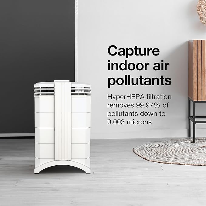 IQAir HealthPro Compact XE Air Purifier - 3-Pack - Compact HyperHEPA Fration for Spaces up to 3720 sq ft - Allergens, Smoke, Dust, Mold, Pet Dander, Swiss Made, WiFi Enabled-BubblyBeeBaby