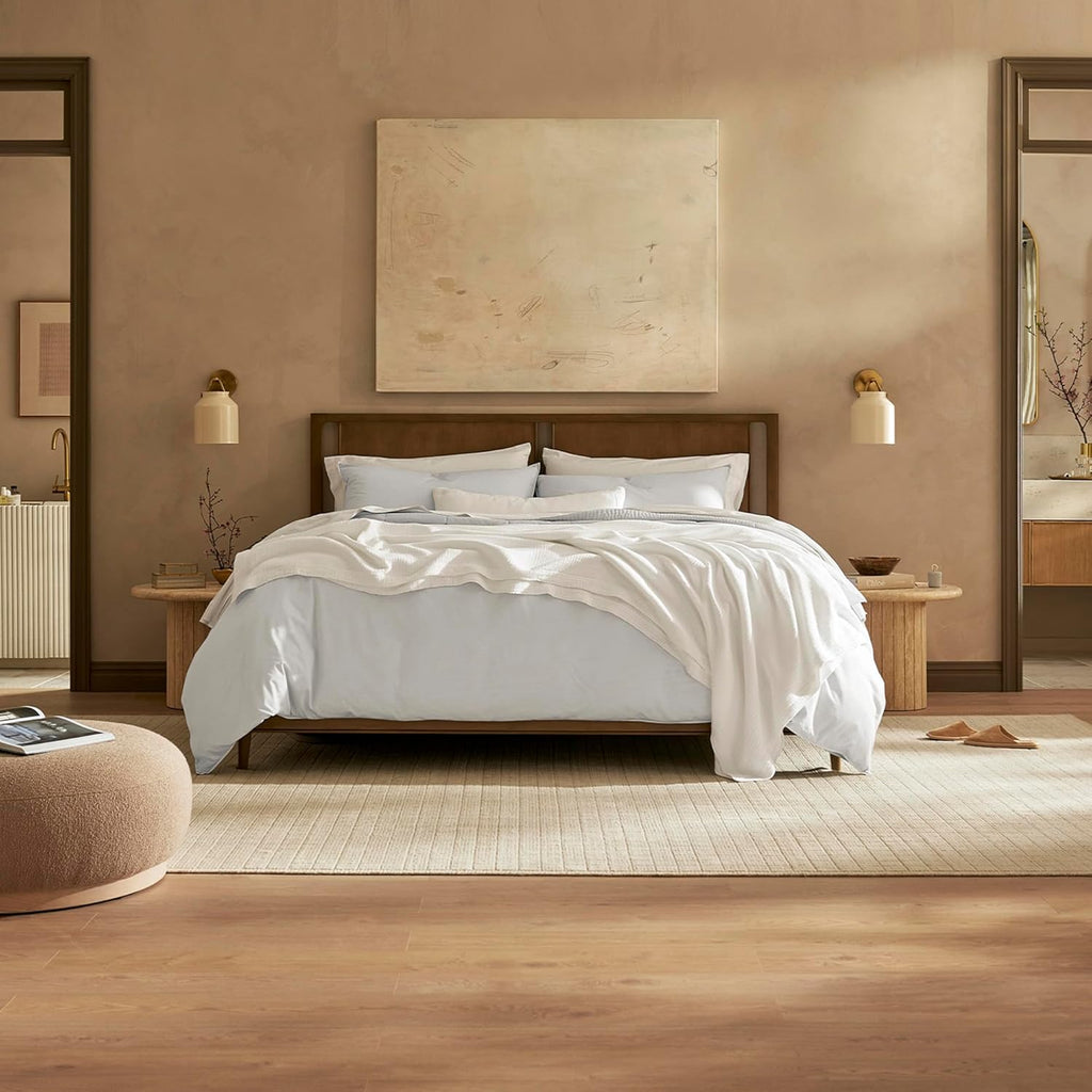 BOLL & BRANCH Dream Bed Blanket - King/Cal King, White - Luxury 100% Organic Cotton - Soft, Lightweight and Breathable - Cloud-Like Touch