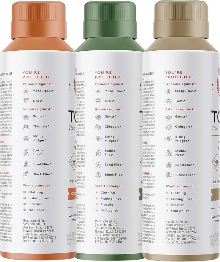 Insect Repellent Variety Pack, 12-Hour Mosquito & Tick Protection, Picaridin-Based, Water-Based, Lightweight, Quick-Drying, DEET Alternative, Face & Body Use, 3 Pack-BubblyBeeBaby