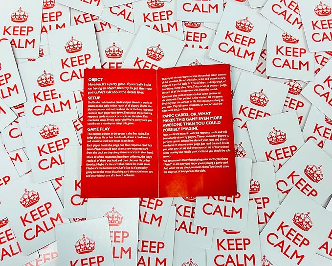 Keep Calm - Hilarious Party Game for Friends and Family - Ideal for Game Night - Ages 17+, 3-8 Players-BubblyBeeBaby