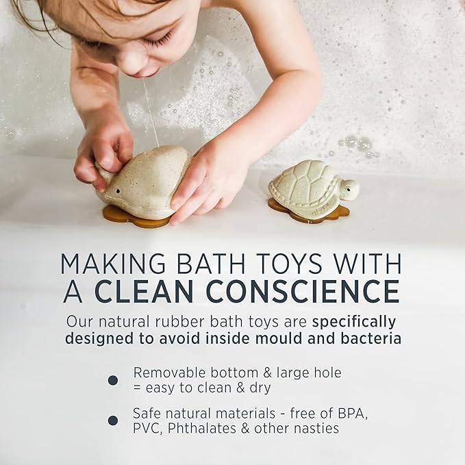 Hevea Squeeze'n'Splash Bath Toys (Duck)-BubblyBeeBaby