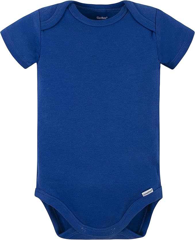 Gerber baby-boys 5 Pack Onesies Multi-packs Bundle Interlock 180 Gsm-BubblyBeeBaby