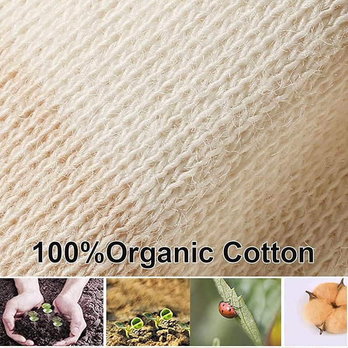 Newborn Mittens No Scratch 100% Cotton Mitts Boy Girl baby mittens 0-6 months 6 Pack-BubblyBeeBaby