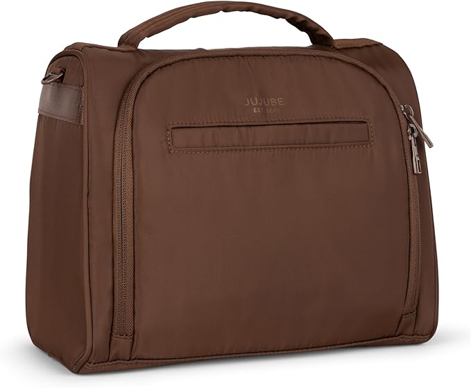 JuJuBe Insulated Bottle Bag, Breastmilk Storage Bag for Baby Bottles, Travel Insulated Lunch or Cooler with Handle, Waterproof Lining for Nursing, Milk, Food, Baby Formula, Snacks, Daycare, Espresso-BubblyBeeBaby