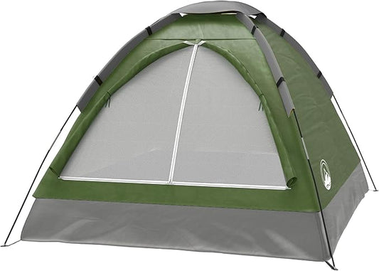 2-Person Dome Tent – Easy Set Up Shelter with Rain Fly and Carrying Bag for Camping-BubblyBeeBaby