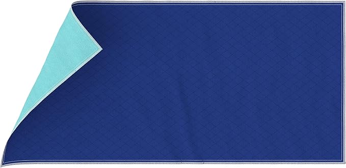 Inspire Waterproof Washable Mattress Pad, Quilted and Dark Colored to Hide Stains, Oversized 34"x 72" – Adults and Kids Reusable Underpad for Incontinence-BubblyBeeBaby