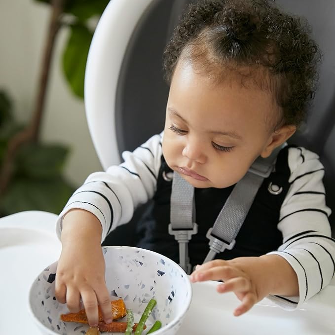 Ingenuity SmartClean Trio Elite 3-in-1 Convertible Baby High Chair, Toddler Chair, and Dining Booster Seat, For Ages 6 Months and Up, Unisex - Slate-BubblyBeeBaby