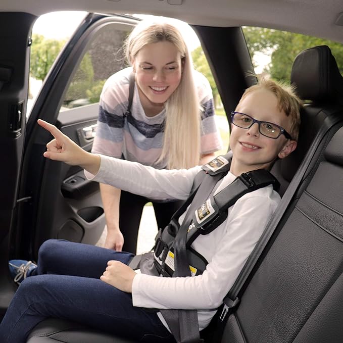 Large Yellow, Lightweight, Compact, Portable Car Seat - Perfect for Travel and Everyday Child Safety-BubblyBeeBaby