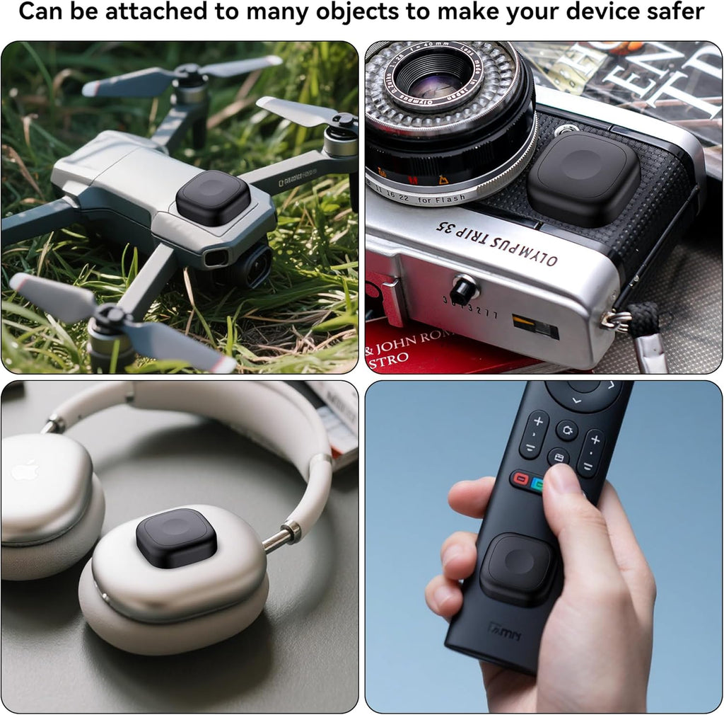 4 Pack for Tile Life360 Mate 2024/2022 Bluetooth Tracker Adhesive Mount, Silicone Waterproof Case with 3M Adhesive Sticker Stick on Car/Bike/Luggage, Hidden Tile Mate Full Protective Holder Anti-Lost