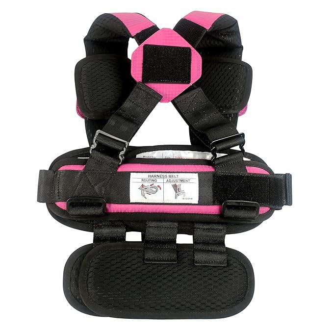 Large Pink, Lightweight, Compact, Portable Car Seat - Perfect for Travel and Everyday Child Safety-BubblyBeeBaby
