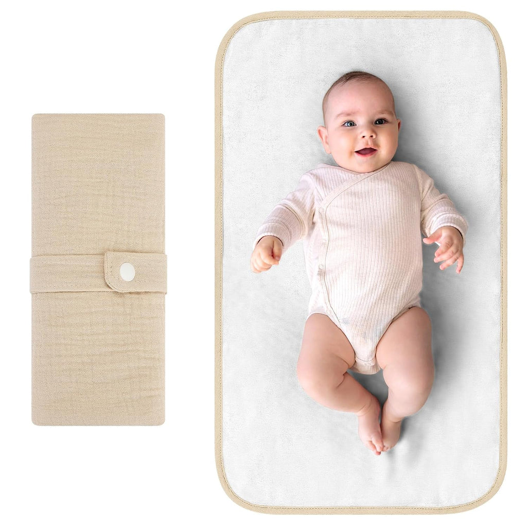 Accmor Portable Diaper Changing Pad, Waterproof Foldable Baby Changing Mat for Travel, Baby Essentials Shower Registry Gifts