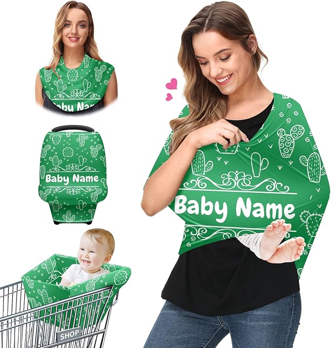 Baby Car Seat Stroller Cover Nursing Cover New Mom Breastfeeding Scarf Soft Stretchy Infant Carrier Cover Car Canopy Coverage-BubblyBeeBaby
