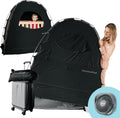 SlumberPod with Fan The Original Blackout Sleep Tent Travel Essential for Baby and Toddlers, Mini Crib and Pack n Play Cover, Sleep Pod with Monitor Pouch and Fan Pouch, Blocks 95%+ Light, Black