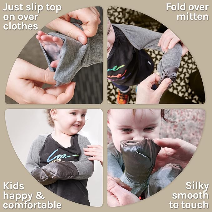 Eczema Mitten Scratch Sleeves | Eczema Treatment Eczema Clothing-BubblyBeeBaby