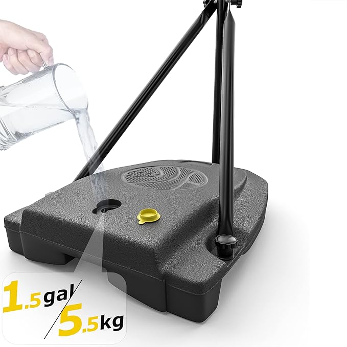 Kids Basketball Hoop Indoor Outdoor Portable Adjustable Height 3.6ft-6.2ft Toddler Basketball Hoop for Kids Boys Girls Age 3 4 5 6 7 8 Little Kids Basketball Goal Backyard Sports Toy Game Gifts-BubblyBeeBaby