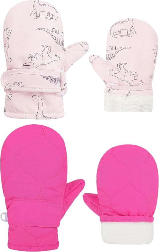 Toddler Gloves Kids Mittens Winter Warm Lined Fleece Gloves Waterproof Snow Baby Mitten for Boys Girls-BubblyBeeBaby