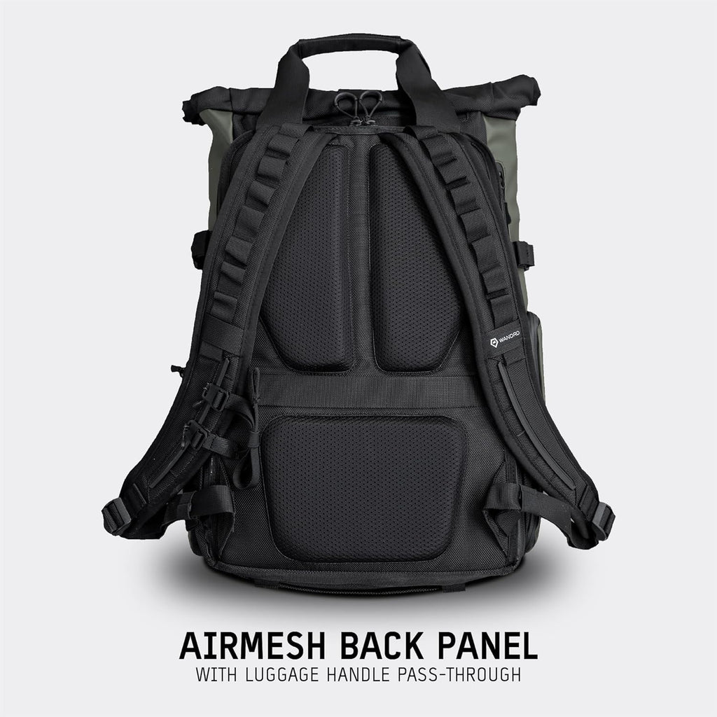 WANDRD PRVKE 21L, V3 Backpack: Weather-Resistant Travel & Camera Backpack with Laptop Sleeve, Quick Side Access, Clamshell Opening – Ideal Photography & Travel Bag (Wastach Green)