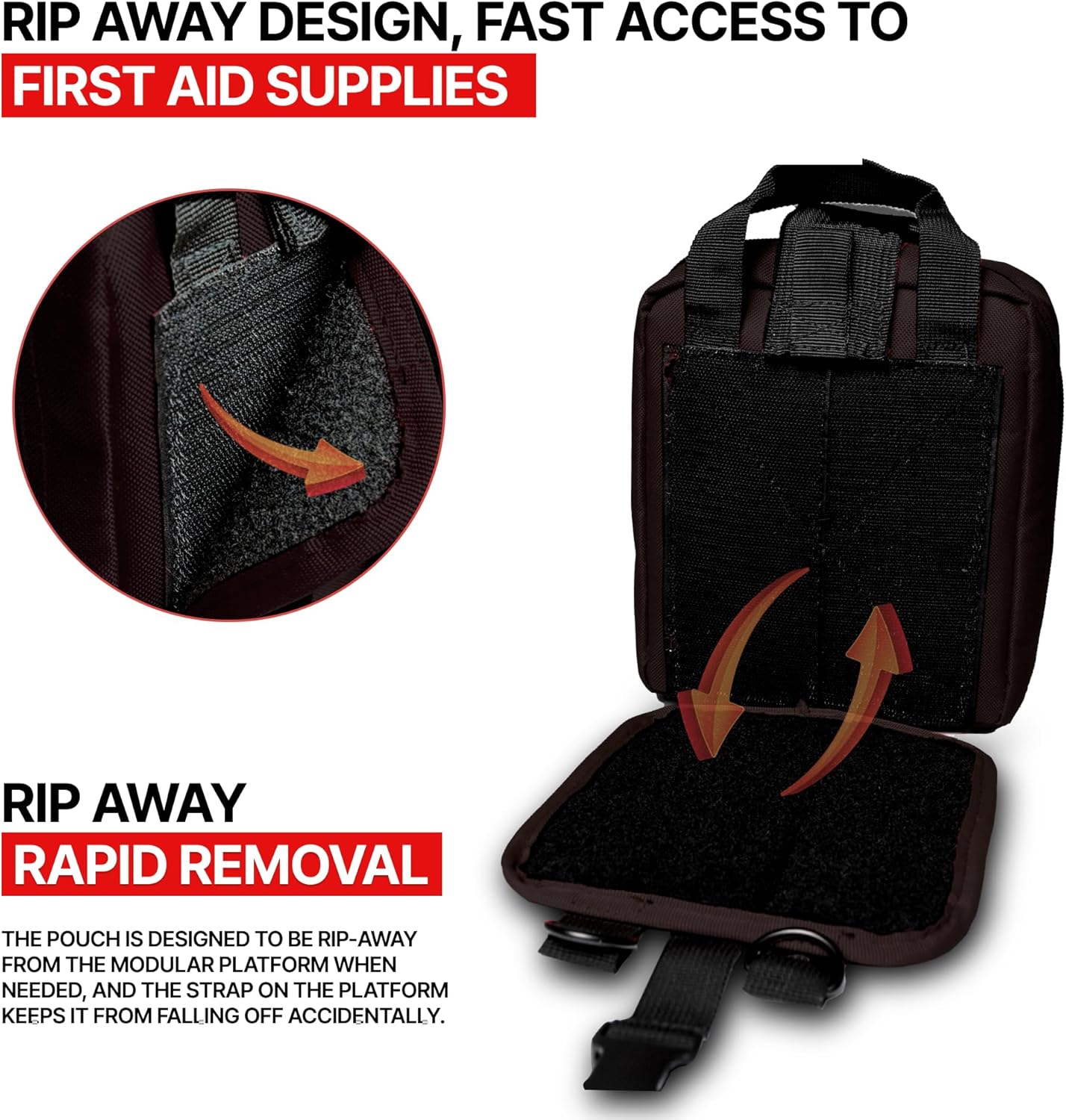 MOLLE Rip Away EMT First Aid IFAK Pouch Medical Empty Bag