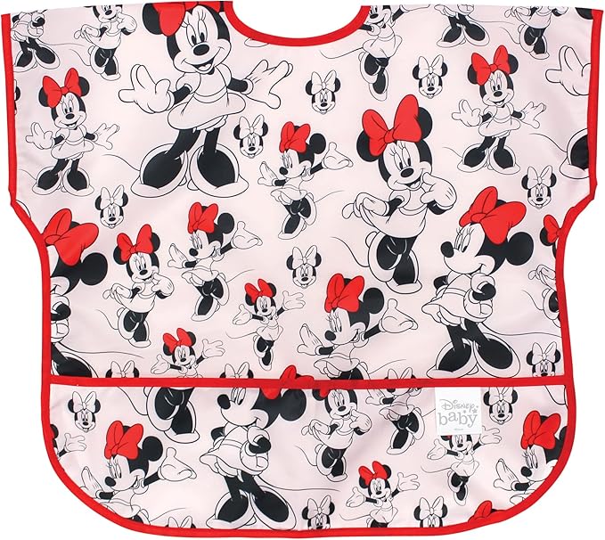 Bumkins Bibs - Toddler Bibs, Waterproof, Large for 1-3 Years, Short Sleeve-BubblyBeeBaby