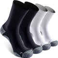 Elite Cushioned Compression Mid-crew Socks 4-Pack for Youth Women Men