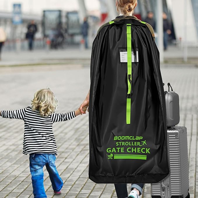 BOOMCLAP Durable stroller travel bag for airplane,stroller bag carseat cover for Double/Single/Jogging Strollers,Waterproof stroller gate check bag-BubblyBeeBaby