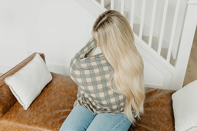 Copper Pearl Multi-Use Cover: Car Seat Covers, Nursing Cover, and Stroller Cover for Sun - Stretchy Fabric, All-Season Use, Stylish Designs, Easy Access for Moms - Billy-BubblyBeeBaby