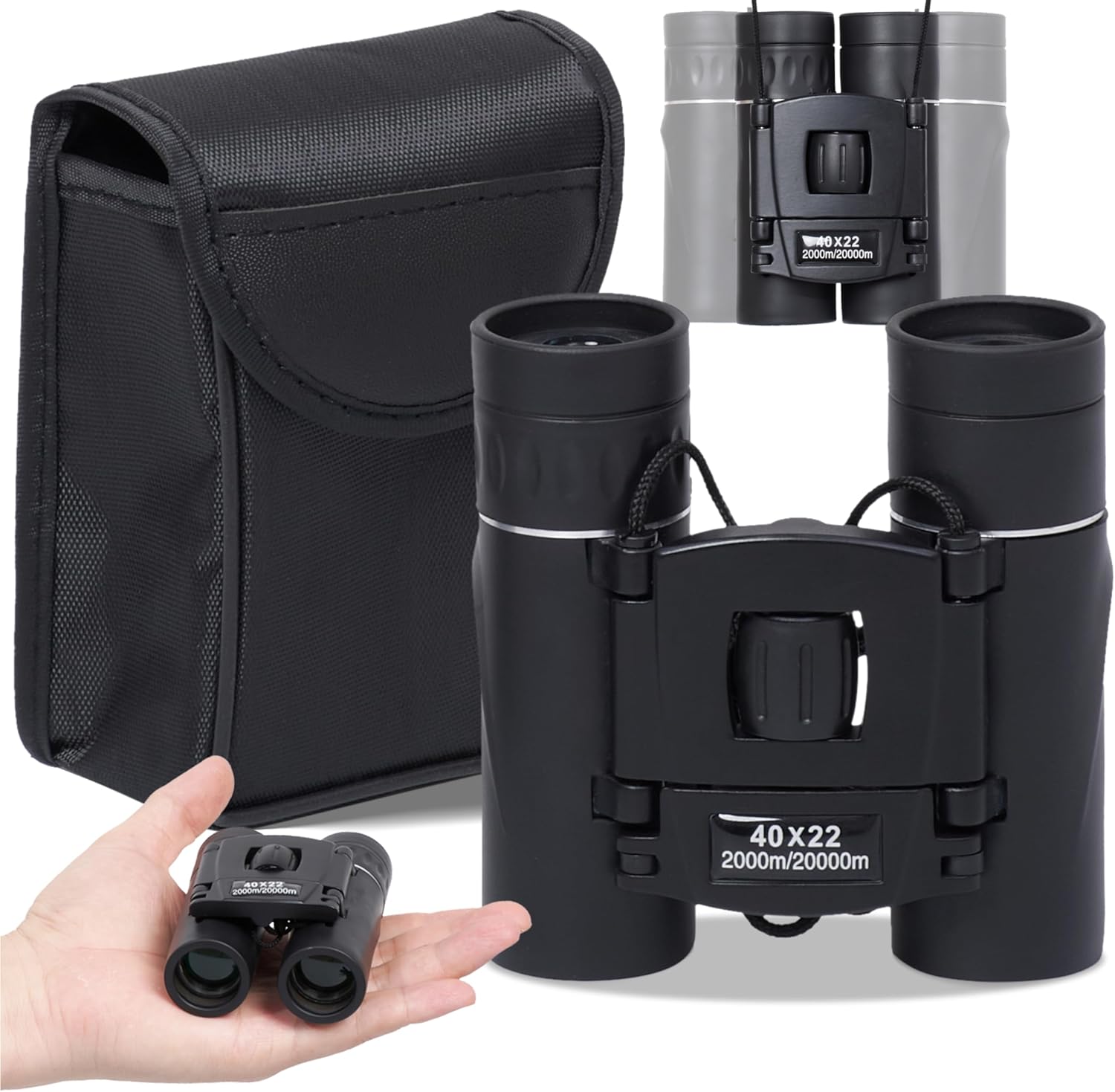 Grippi Toy Binoculars for Kids - Small Toddler Safari Binocular, 3.9x3.5 inches - Children Pretend Play, Jungle or Bird Watching Adventures for Children - Kid Party Favor - Durable Plastic - Set of 1