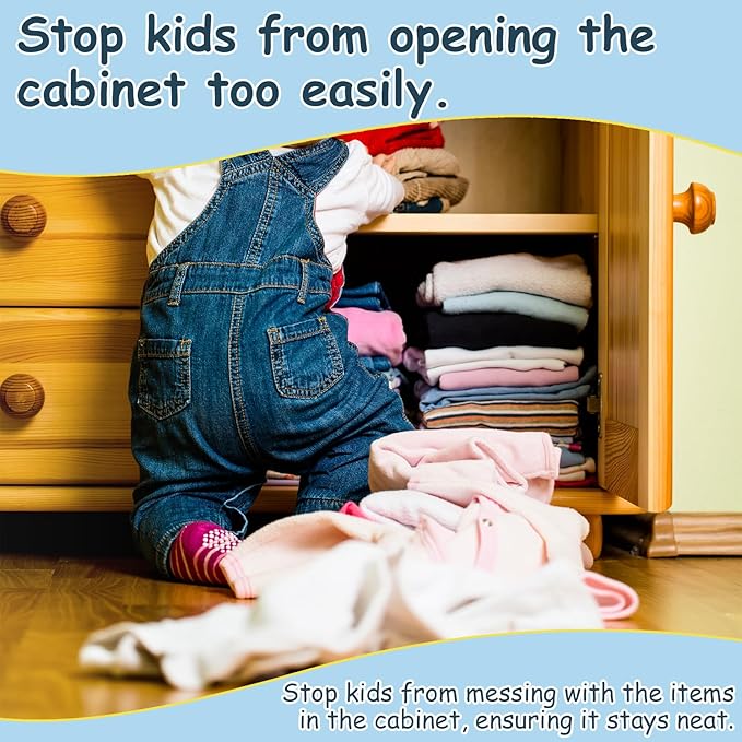 12 Pack Magnetic Cabinet Locks Baby Safety Child Proofing Invisible Locks No Drill Easy Installation for Cabinets Drawers Doors-BubblyBeeBaby