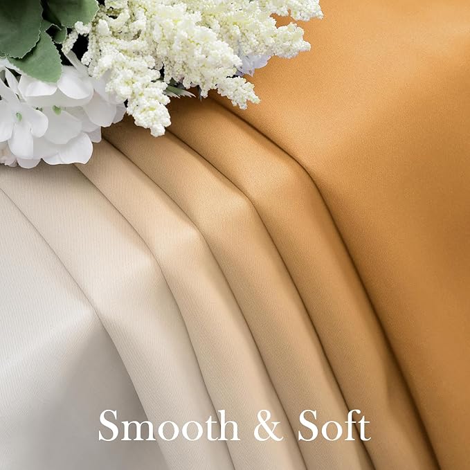 HOMEIDEAS Gold Ombre Blackout Curtains 52 X 63 Inch Length Gradient Room Darkening Thermal Insulated Energy Saving Grommet 2 Panels Window Drapes for Living Room, Bedroom-BubblyBeeBaby