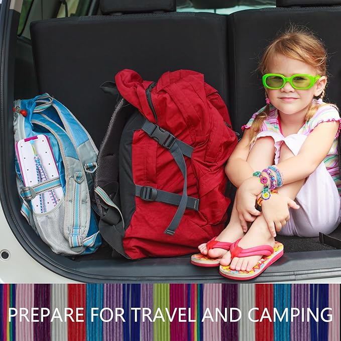 IQKidz Friendship Bracelet Making Kit - Make Bracelets Craft Toys for Girls Age 8-12 yrs, Cool Birthday Gifts for 6 7 9 10 11 Years Old Kids, Christmas Gift Set-BubblyBeeBaby