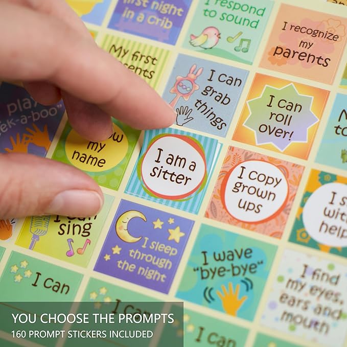 Keepsake Baby Memory Book with Keepsake Box Girl Boy - Timeless Leather-Bound Baby Milestone Book | Baby Book Keepsake and Baby Photo Memory Box to Record Baby Shower to Age 5 - Beautiful Gift-BubblyBeeBaby