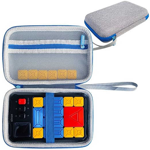 JCHPINE Hard Carrying Case for GiiKER Super Slide Brain Games, Protective Storage Holder for GiiKER Brain Teaser Puzzles Interactive Handheld Game Console Accessories (Blue Case Only)-BubblyBeeBaby