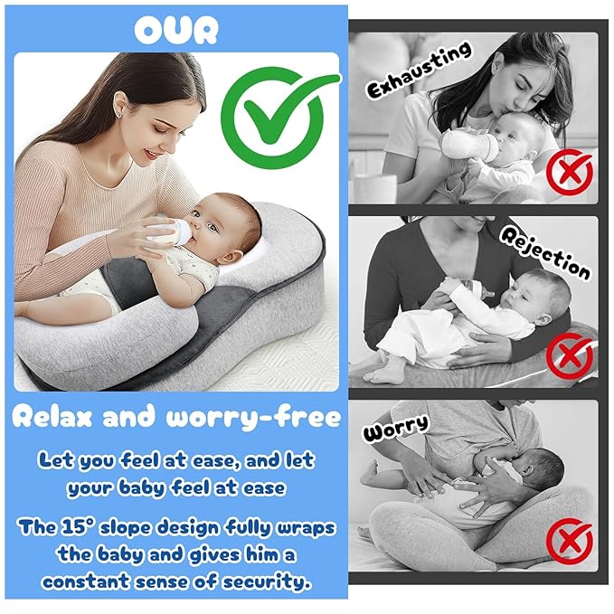 2026 New Rest Nest Baby Lounger Pillow, Baby Lounger Pillow for Infant Support Cushion Reflux-BubblyBeeBaby