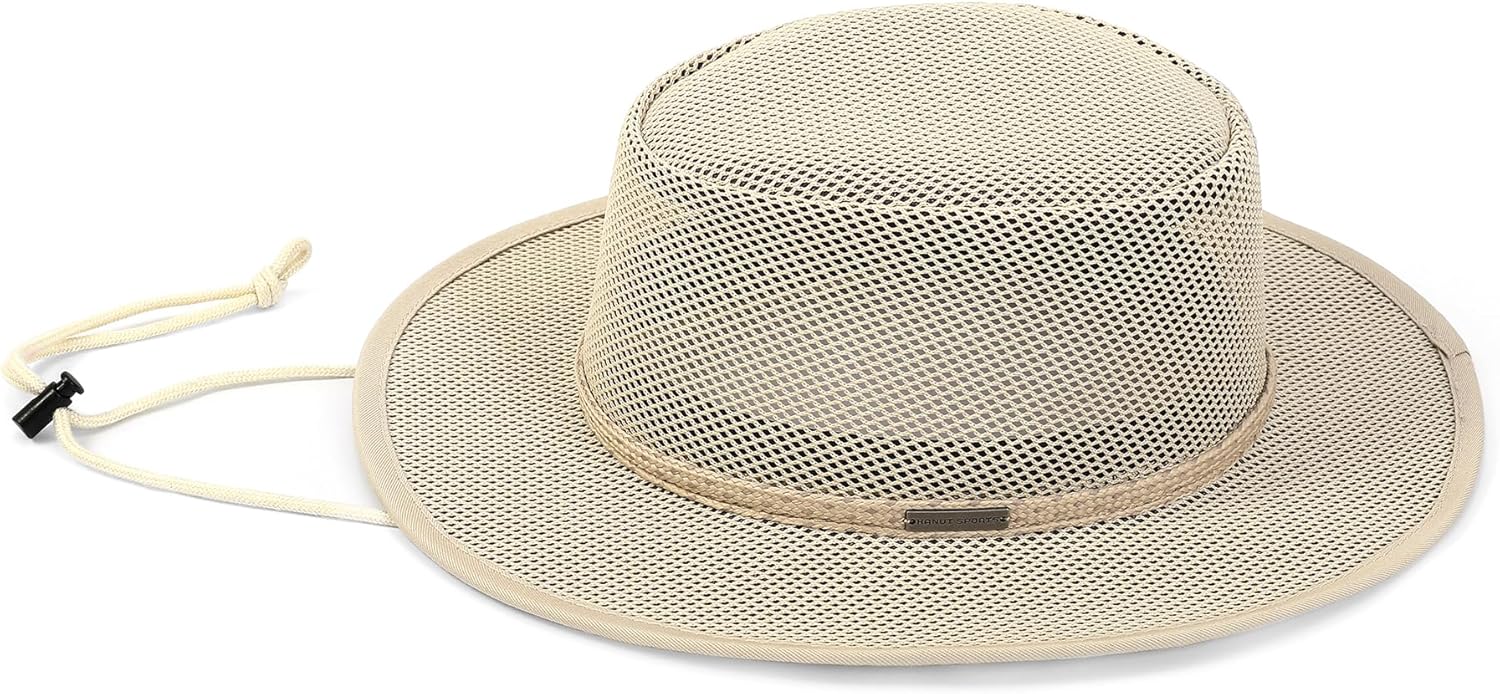 Elias Mesh Breezer Hat for Men & Women - Lightweight Breathable Sun Protection with Wide Brim