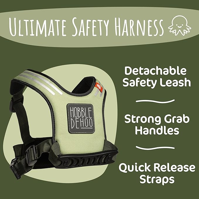 Hobbledehoo Safety Harness For Kids & Toddlers Aged 2-7 Years, Child Harness For Walking & Play Autism Safety Awareness-BubblyBeeBaby