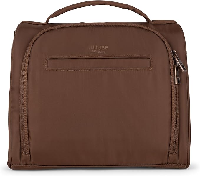 JuJuBe Insulated Bottle Bag, Breastmilk Storage Bag for Baby Bottles, Travel Insulated Lunch or Cooler with Handle, Waterproof Lining for Nursing, Milk, Food, Baby Formula, Snacks, Daycare, Espresso-BubblyBeeBaby