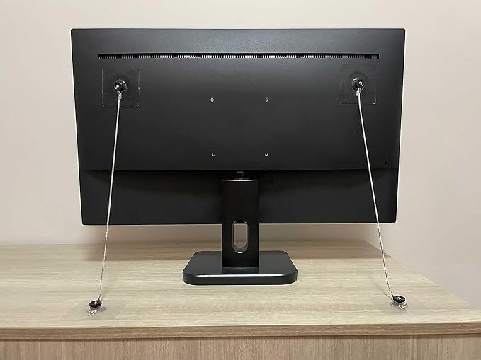 14 inches Stainless Steel Furniture Straps for Baby Proofing, No-Drill Furniture Anchors Earthquake Straps, Prevent Falling and Anti Tip TV Safety Straps, 6 Pcs-BubblyBeeBaby